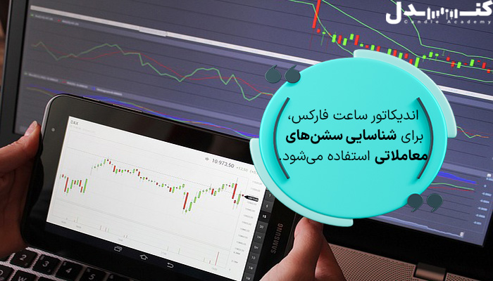 اندیکاتور ساعت فارکس، برای شناسایی سشن‌های معاملاتی استفاده می‌شود.